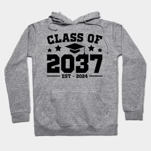 Class of 2037 Grow with me First Day of School Hoodie